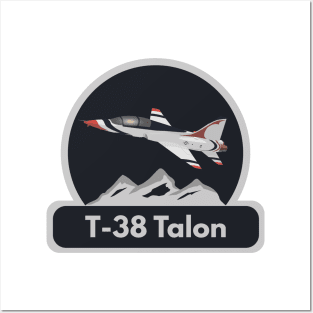 T-38 Talon Jet Trainer Airplane Posters and Art